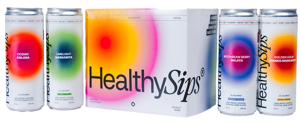 HealthySips non-alcoholic sparkling mocktail lineup